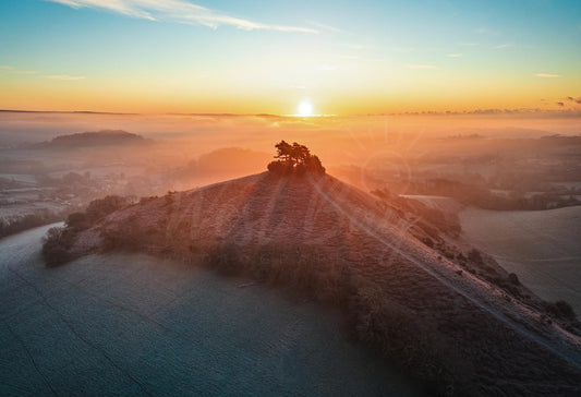 Misty Colmers Sunrise- Colmers Hill | Dorset